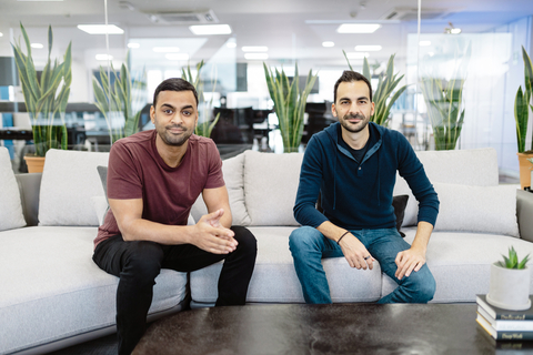 Fidel API co-founders Dev Subrata (CEO) and Andre Elias (CTO) (Photo: Business Wire)