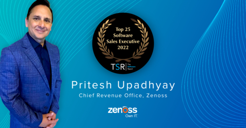Zenoss Chief Revenue Officer Pritesh Upadhyay is ranked among the Top 25 Sales Executives of 2022 by The Software Report. (Graphic: Business Wire)