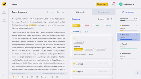 thumbnail Instoried is a user-friendly, intuitive web platform designed to help people craft empathetic and more effective written content (Graphic: Business Wire)