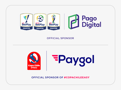 Pago Digital, official sponsor of Liga BetPlay DIMAYOR & Paygol, official sponsor of #COPACHILEEASY (Photo: Business Wire)