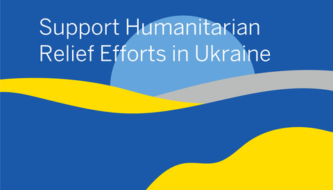 American Express to Match Eligible Donations Made with Membership Rewards® Points in Support of Relief Efforts in Ukraine (Graphic: Business Wire)