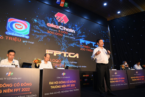 thumbnail FPT Chairman Truong Gia Binh at the Annual General Meeting 2022 (Photo: Business Wire)