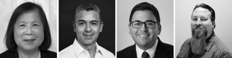 Knightscope expands management team: (left to right) Doris Lam, Jason Gonzalez, Ronald Gallegos, and Ryan Fanciullo. (Photo: Business Wire)