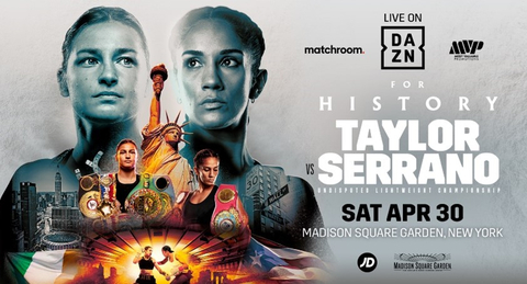 Katie Taylor and Amanda Serrano to Meet in Historic Boxing Clash on April 30. Photo Credit: Matchroom Boxing.