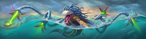 Xhilag of the Abyss Colossal minion from Hearthstone's Voyage to the Sunken City card set (Graphic: Business Wire)