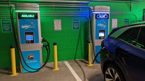 ChargePoint announced the completion of the first of six electric vehicle fast-charging corridors in partnership with the Colorado Energy Office. (Photo: Business Wire)