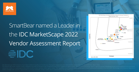 SmartBear named a leader in the IDC MarketScape: Worldwide Enterprise Automated Software Quality and Continuous Testing for Digital Execution (Graphic: Business Wire)