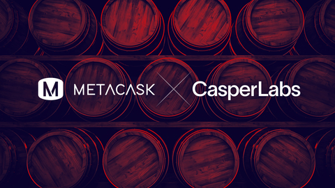 CasperLabs, a leading blockchain solutions company, and its partner Metacask, a premier spirit marketplace leveraging blockchain technology to modernize the high-end whisky cask investment market (Graphic: Business Wire)
