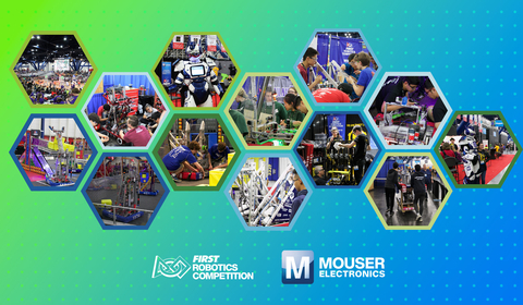 original Mouser Electronics proudly announces its exclusive sponsorship of the Hall of Fame at the FIRST Robotics Competition Championship, April 20–23 in Houston. (Photo: Business Wire)