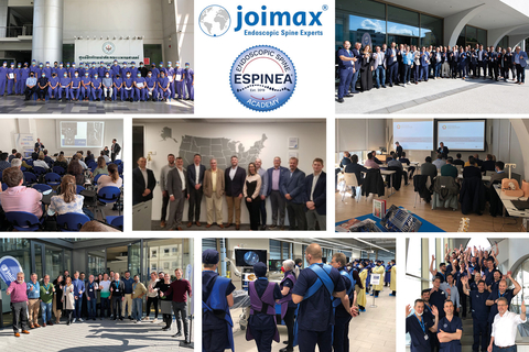Attendees at ESPINEA® workshops, the joimax®-initiated workshop program. (Graphic: Business Wire)
