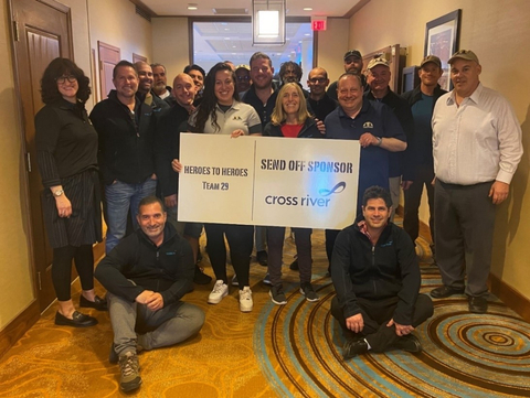 Cross River New Jersey team joined Heroes to Heroes before their departure to Israel at Newark Liberty International Airport. (Photo: Business Wire)