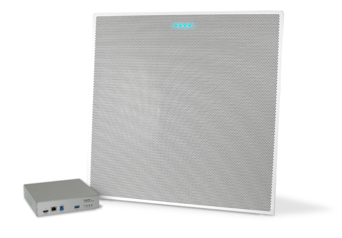 The Versa Pro CT system utilizes the ClearOne Beamforming Microphone Ceiling Tile with built-in AEC and Noise Cancellation to provide impeccable classroom audio coverage. (Photo: Business Wire)