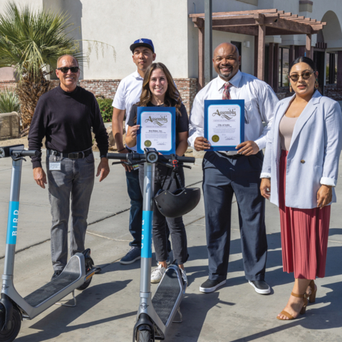Bird to Exclusively Provide Shared e-Scooter Service in Indio, California, Home of Coachella and Stagecoach Festivals (Photo: Business Wire)