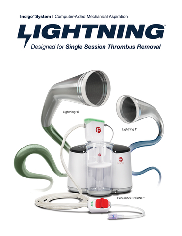 original Now available in Europe, Penumbra’s Lightning 7 and Lightning 12 are designed for single session arterial and venous thrombus removal, including the treatment of pulmonary embolisms. (Graphic: Business Wire)