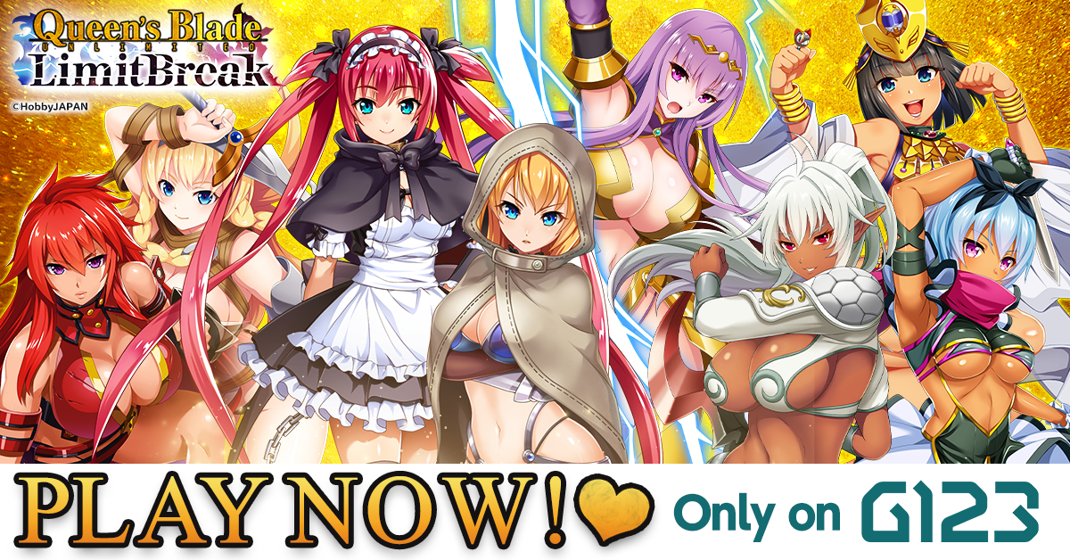 The English Release Of Html5 Game “queen’s Blade Limit Break” Is Now Available On G123’s Online
