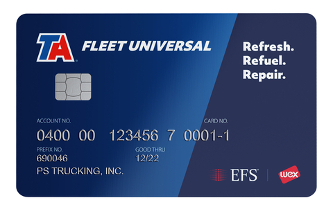TA Fleet Universal card (Photo: Business Wire)