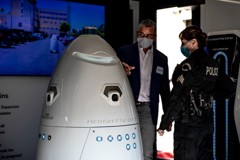 Knightscope Robot Roadshow Lands in Aurora/Chicago, IL, on 19 April (Photo: Business Wire)
