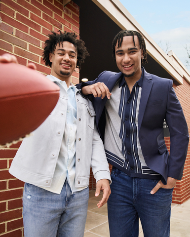 Express Partners with Hometown Athletes CJ Stroud and Jaxon Smith-Njigba (Photo: Business Wire)