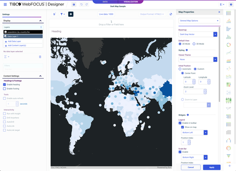 TIBCO WebFocus Designer Multi-Layer Map (Photo: Business Wire)