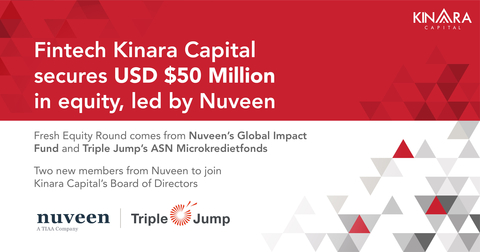 Fintech Kinara Capital Secures USD $50 Million in Equity, Led by Nuveen (Graphic: Business Wire)