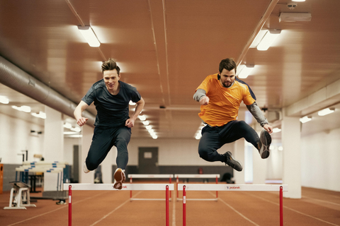 thumbnail PUMA Ambassadors and World Champions Karsten Warholm and Magnus Carlsen challenge themselves by entering each other’s worlds. (Photo: Business Wire)