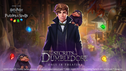 Harry Potter: Puzzles & Spells Celebrates “Fantastic Beasts: The Secrets of Dumbledore” (Graphic: Business Wire)