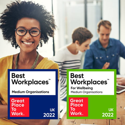 Rimini Street UK Recognised in UK’s Best Workplaces™ and Ranked among the UK’s Best Workplaces™ for Wellbeing by Great Place to Work® (Graphic: Business Wire)