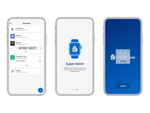 The next generation ForgeRock Authenticator App is available today and offers a simpler login process, improved navigation, and new biometric lock options. (Photo: Business Wire)