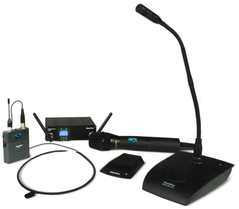 Add any DIALOG microphone for your preferred setting - Handheld, Boundary, and Gooseneck, plus Beltpack with Lanyard, Headset, or Lavalier. (Photo: Business Wire)