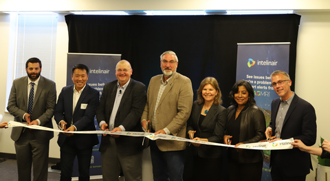 Ribbon cutting event at the Intelinair company headquarters in Indianapolis. (Photo: Business Wire)