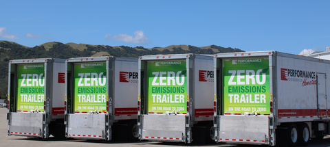Performance Food Group's all-electric transport refrigeration units in California. (Photo: Business Wire)