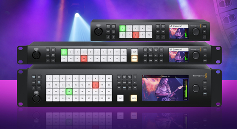 original New family of HD live production switchers with 1 M/E, 2 M/E and 4 M/E models that gives customers powerful broadcast features at an affordable price. (Photo: Business Wire)