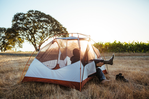 A new report commissioned by Hipcamp highlights the economic and environmental benefits of low-intensity camping, glamping, and RV stays on private land in San Luis Obispo County, CA. (Photo: Business Wire)