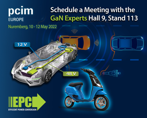 EPC to Showcase how GaN is Transforming Power Delivery and Enabling Advanced Autonomy Across Multiple Industries at PCIM 2022 (Graphic: Business Wire)