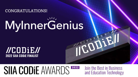 MyInnerGenius Named 2022 SIIA CODiE Award Finalist in Best Human Capital or Talent Management Solution (Graphic: Business Wire)