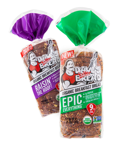 original Find Epic Everything and Raisin' The Roof! Organic Breakfast Breads wherever Dave's Killer Bread products are sold (Photo: Business Wire)