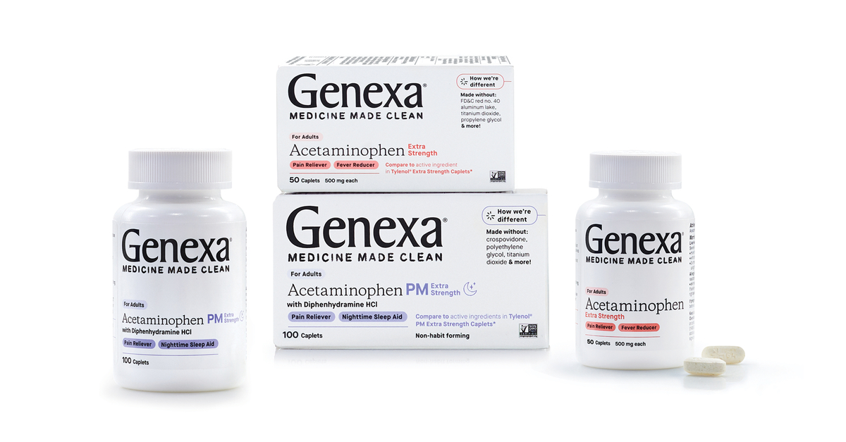 Genexa® Launches the First Ever Clean Acetaminophen Pain Relief