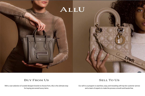Japanese leading luxury recommerce company, The Valuence Group, launches ALLU USA, creating a virtual presence with an English language eCommerce site and selling studio, catering to growing trends in the sustainable luxury market in America. ALLU enters the US market under the auspices of its parent company known for having perfected the art of luxury authentication in the Japanese market and for having refined the system of reselling highly sought-after pre-owned luxury products. (Graphic: Business Wire)