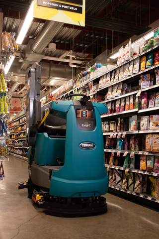 original Brain Corp Demonstrates ‘Inventory Scan’ Technology with Tennant Company at Interclean (Photo: Business Wire)