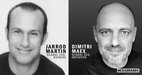 Jarrod Martin, Global CEO of Reprise Digital; Dimitri Maex, Global CEO of Initiative. (Photo: Business Wire)