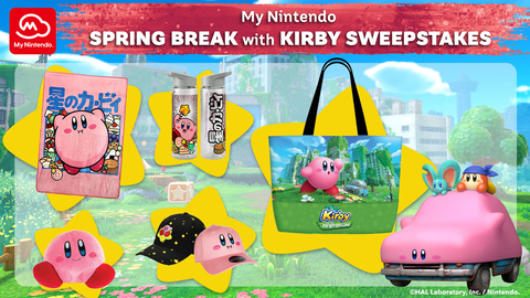 Enter the My Nintendo Spring Break With Kirby Sweepstakes for a chance to win a pink and powerful prize pack that’s a great match for a springtime picnic! (Graphic: Business Wire)
