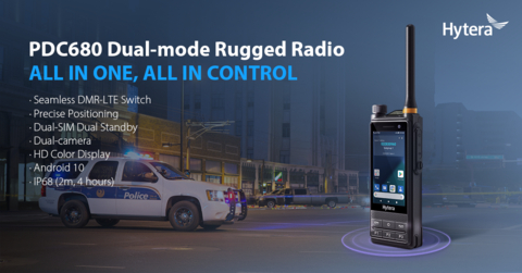 Hytera Launches the New Dual-mode Rugged Radio PDC680 to Accelerate the Public Safety Intelligent Experience (Graphic: Business Wire)