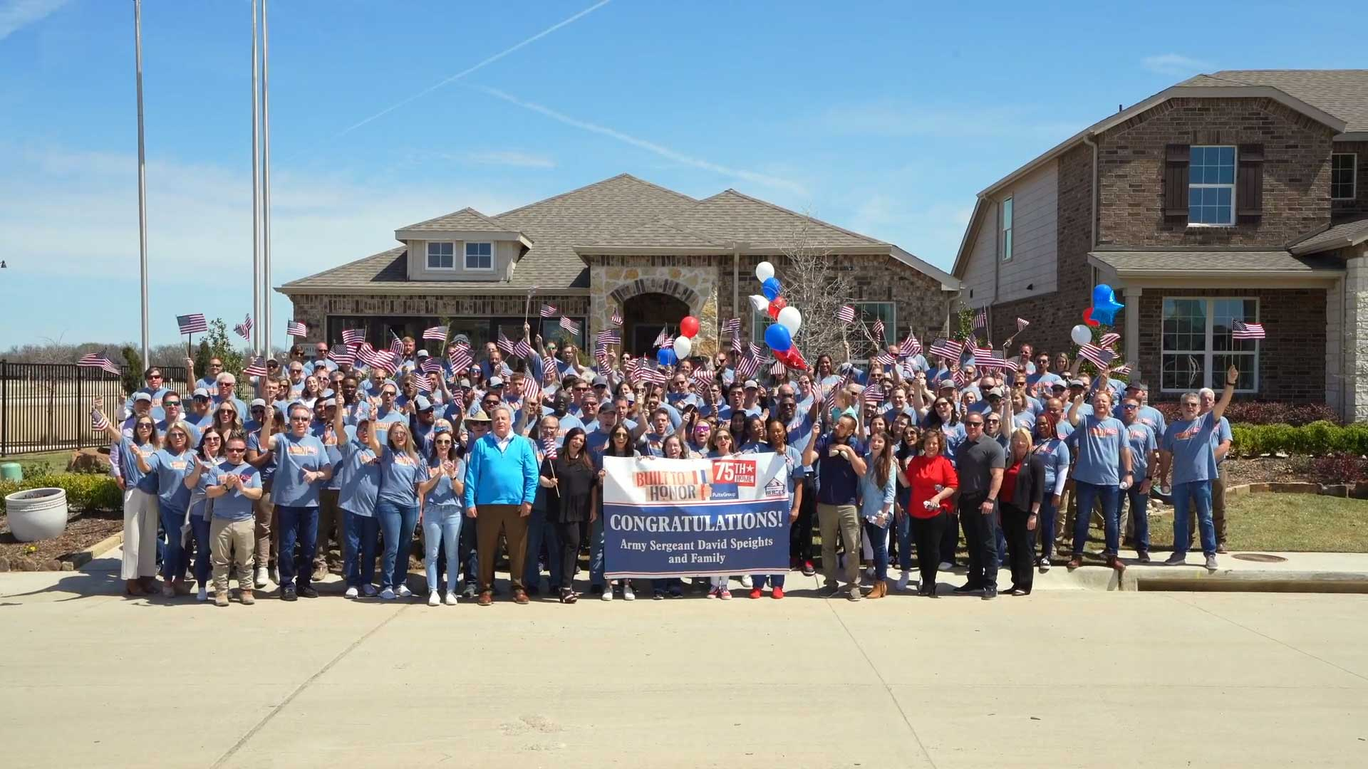 Watch PulteGroup's Built to Honor® program award its milestone 75th mortgage-free home to an injured United States Army Veteran in Dallas, Texas.