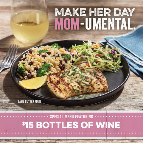 original With O'mazing meals for the whole family to choose from, O'Charley's is the perfect place to celebrate with Mom this Mother's Day. (Photo: Business Wire)