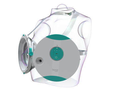 iSono Health's ATUSA™, the world’s first automated and wearable 3D breast ultrasound (Photo: iSono Health, Inc.)
