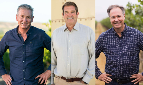thumbnail Steve Peck, Vice President, Winemaking; Ian Herdman, Vice President, Production; Steve Lohr, President & CEO (Photo: Business Wire)