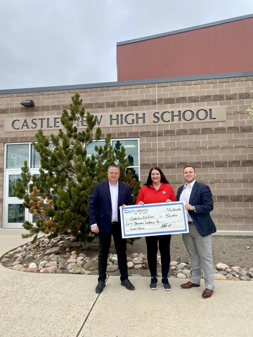 Castle Rock Autoplex and Castle View High School are pleased to announce a $50,000 sponsorship for the school’s new media board. (Photo: Business Wire)