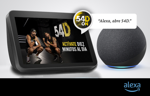 original ‘Alexa, open 54D ON.’ 54D launches its’ first Amazon Alexa Skill (Graphic: Business Wire)