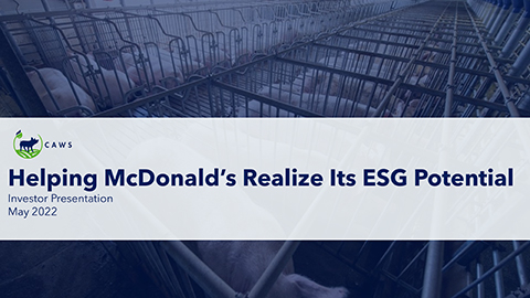 Presentation: Helping McDonald’s Realize Its ESG Potential