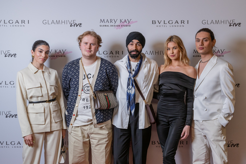 Ambika Dhir, Benji Park, Maninder Sachdeva, Kelsey Norris, and Eric Foster at Glamhive LIVE in London (Photo: Mary Kay Inc.)